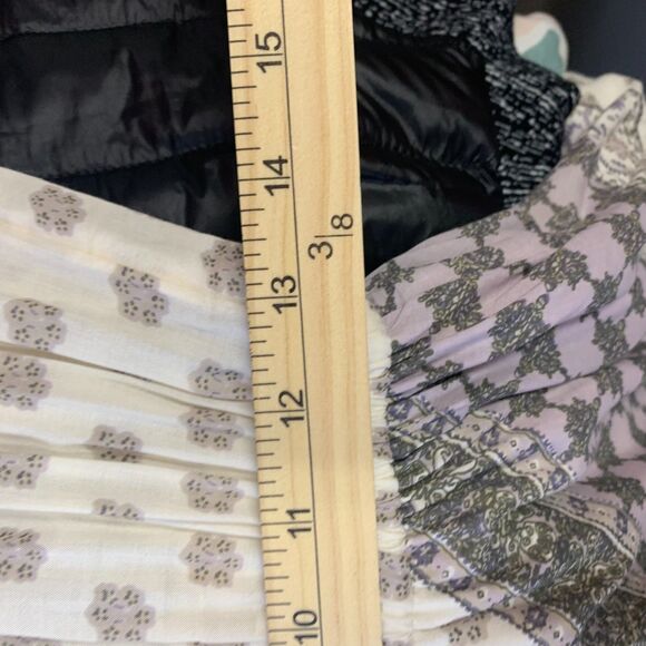 Lucky Brand Womens Halter Maxi Geometric Dress Boho Cottagecore - Picture 9 of 15